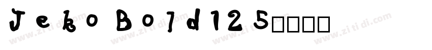 Jeko Bold125字体转换